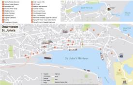 Downtown St. John's Tourist Map
