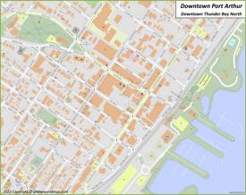 Downtown Port Arthur Map