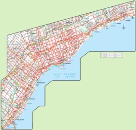 Toronto area map