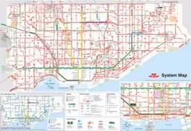 Toronto transport map