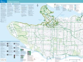 Vancouver cycling map