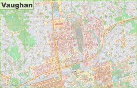 Large detailed map of Vaughan