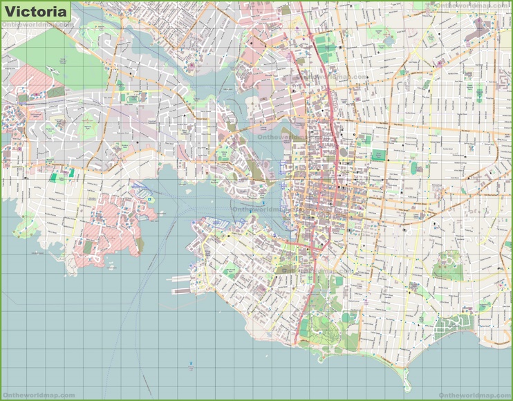 Large detailed map of Victoria