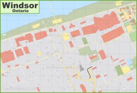Windsor downtown map