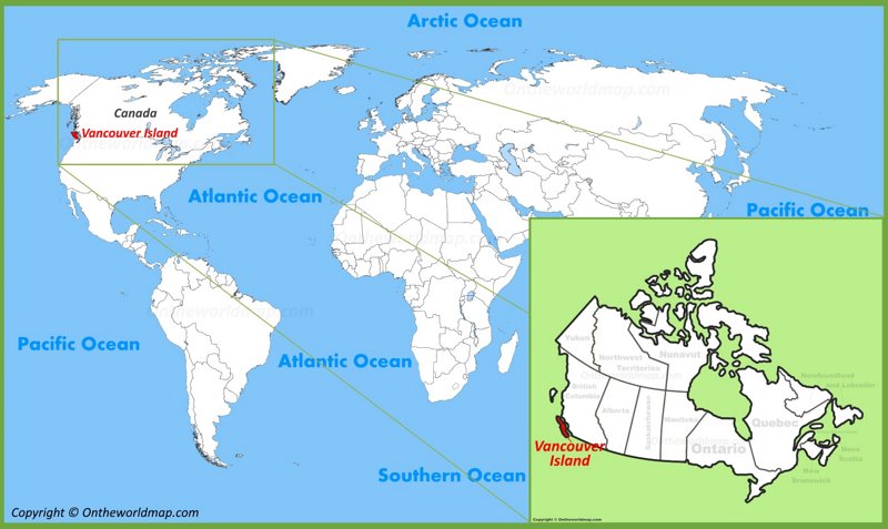 Vancouver Island On The World Map
