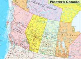 Map of Western Canada