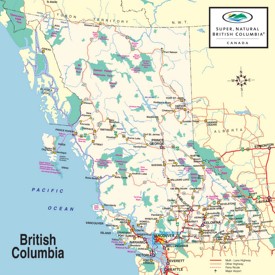 British Columbia national parks map