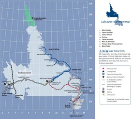 Labrador tourist map
