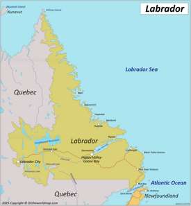 Map of Labrador