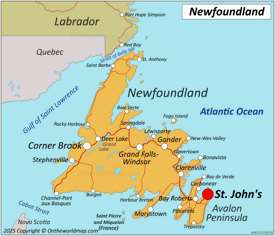 Map of Newfoundland