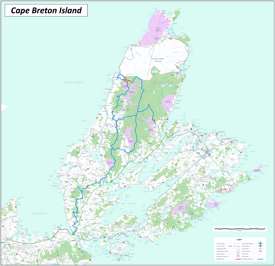 Map of Cape Breton Island