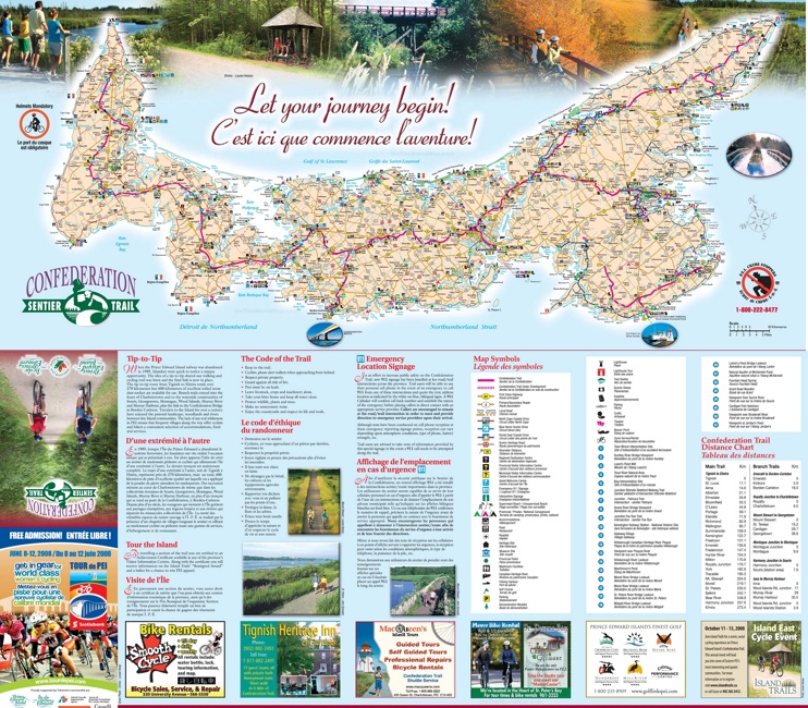 Prince Edward Island tourist map