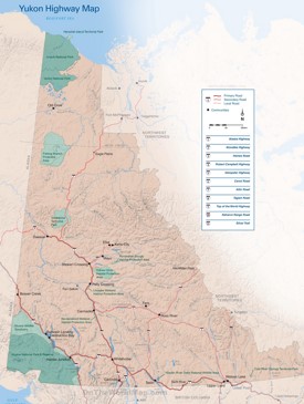 Yukon highway map