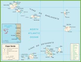 Cape Verde political map
