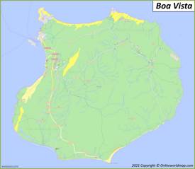 Map of Boa Vista Island
