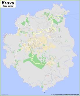 Map of Brava Island