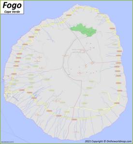 Map of Fogo Island