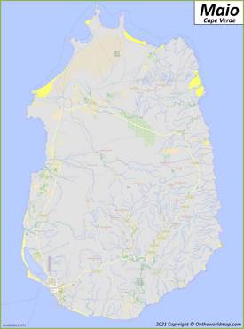 Map of Maio Island