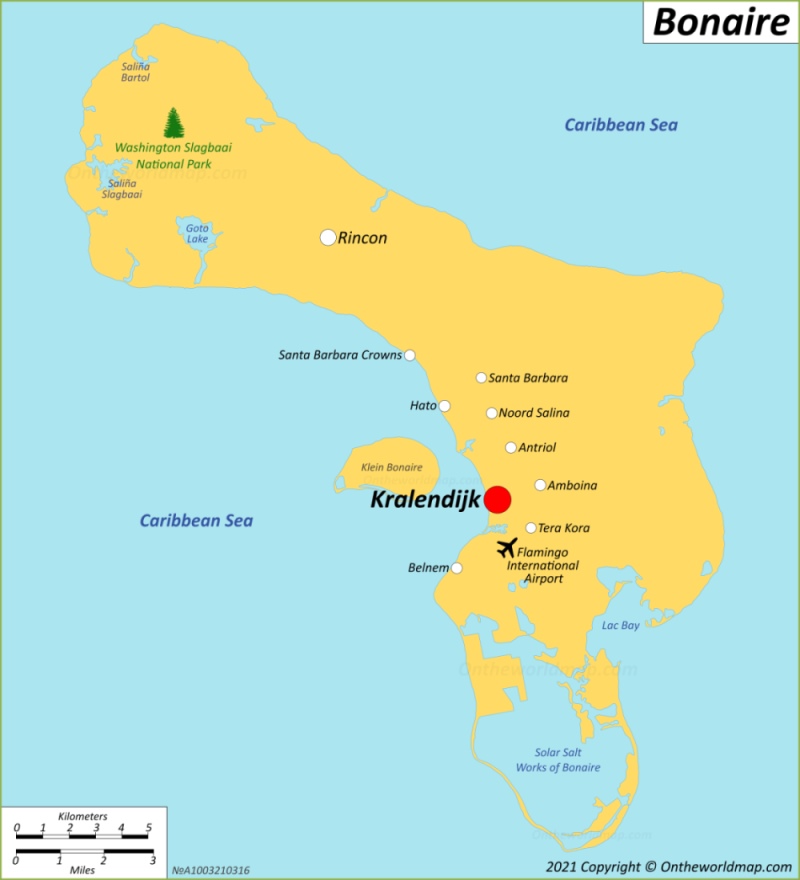 Bonaire Map Caribbean Netherlands Detailed Map Of Bonaire Island   Map Of Bonaire Max 