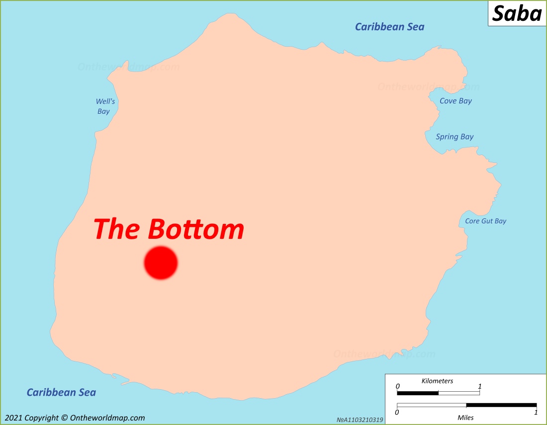 The Bottom Location Map
