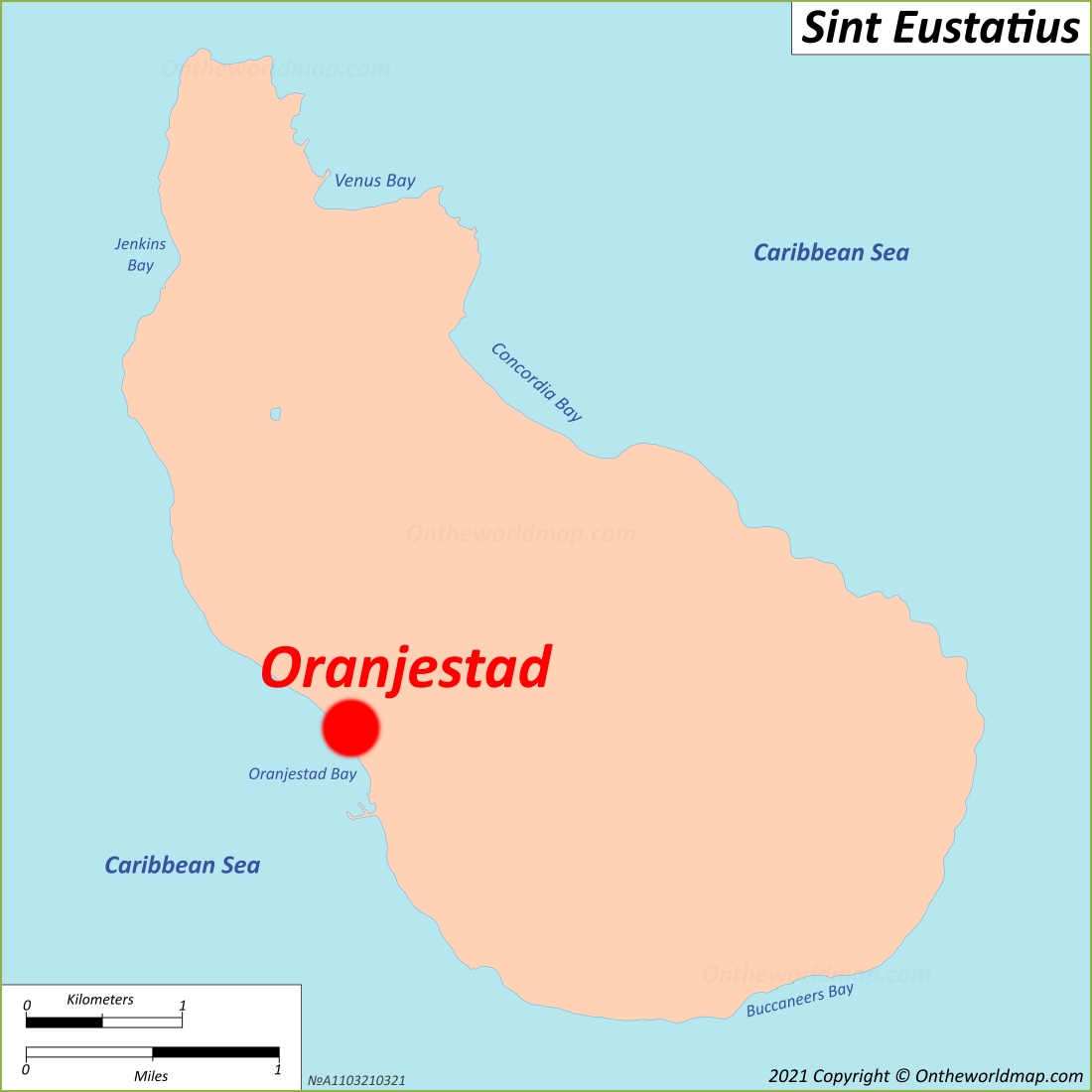 Oranjestad Location Map