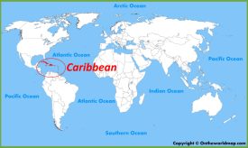 Caribbean Location Map