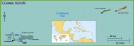 Cayman Islands political map