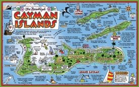 Cayman Islands tourist map