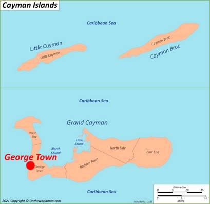 George Town Map | Cayman Islands | Detailed Maps of George Town