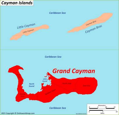 Map of Grand Cayman | Cayman Islands