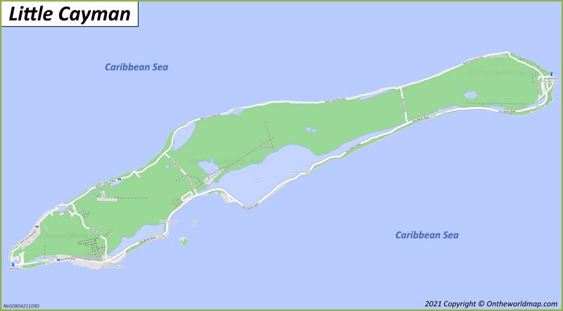 Map of Little Cayman | Cayman Islands