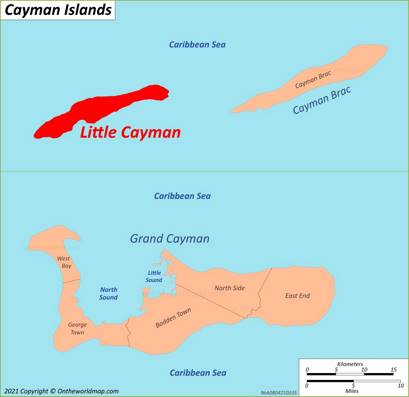 Map of Little Cayman | Cayman Islands