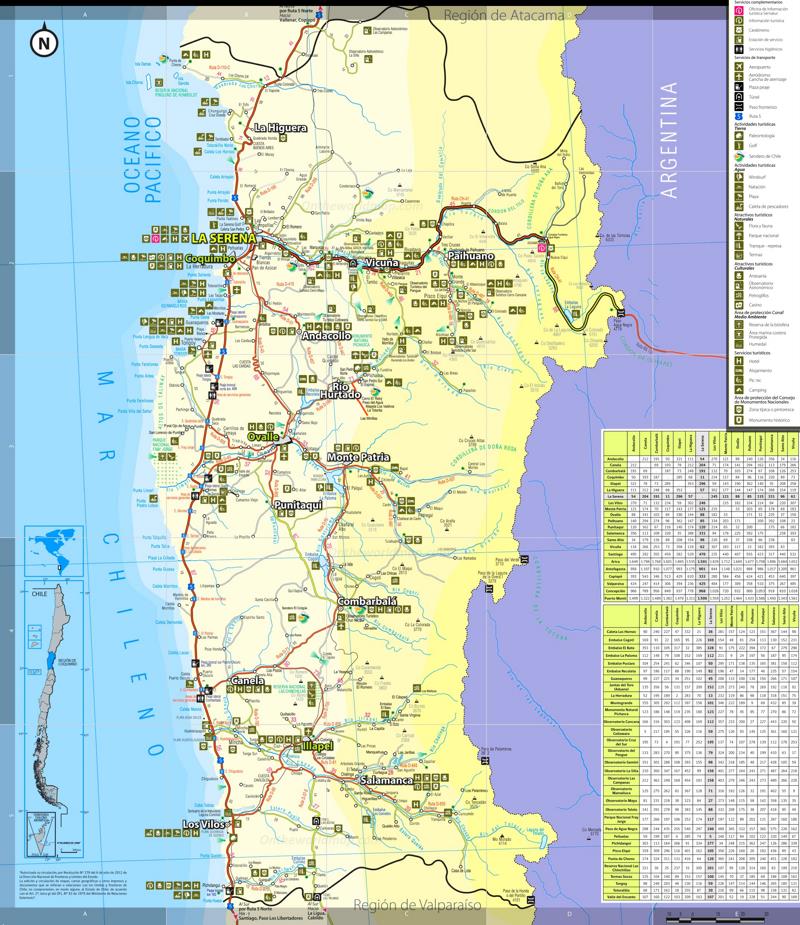 Coquimbo Tourist Map