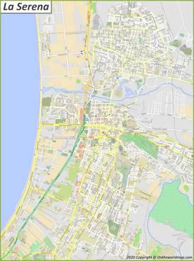 Mapa detallado de La Serena