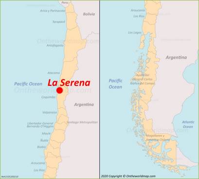 La Serena Localización Mapa