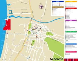 La Serena Tourist Map
