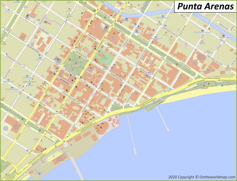 Punta Arenas City Center Map