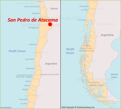 San Pedro de Atacama Localización Mapa
