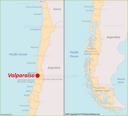 Valpara so Maps Chile Discover Valpara so With Detailed Maps