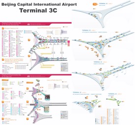 Beijing Capital International Airport terminal 3C map