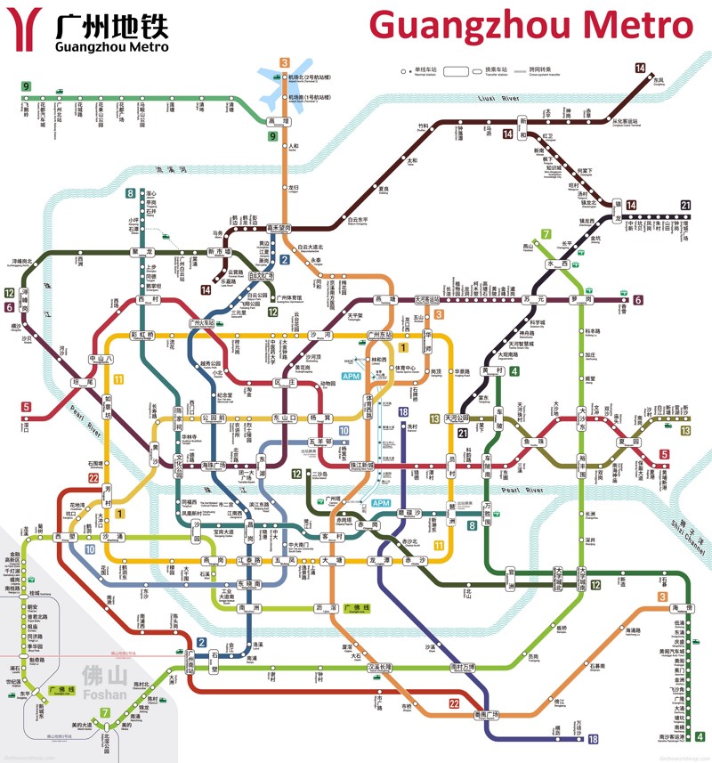 Guangzhou metro map