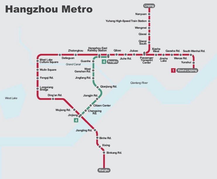 Hangzhou metro map