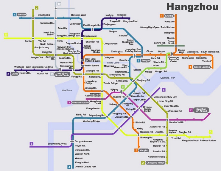 Hangzhou subway planning map