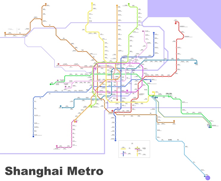 Shanghai New Metro Map