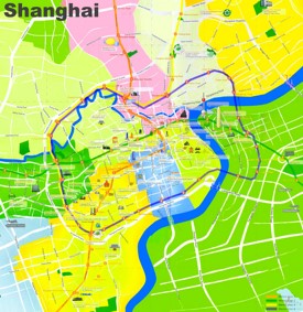 Shanghai tourist map