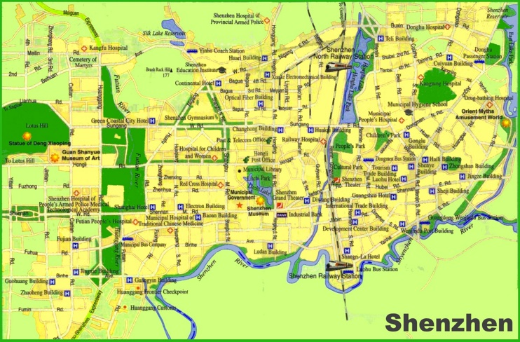 Shenzhen tourist map