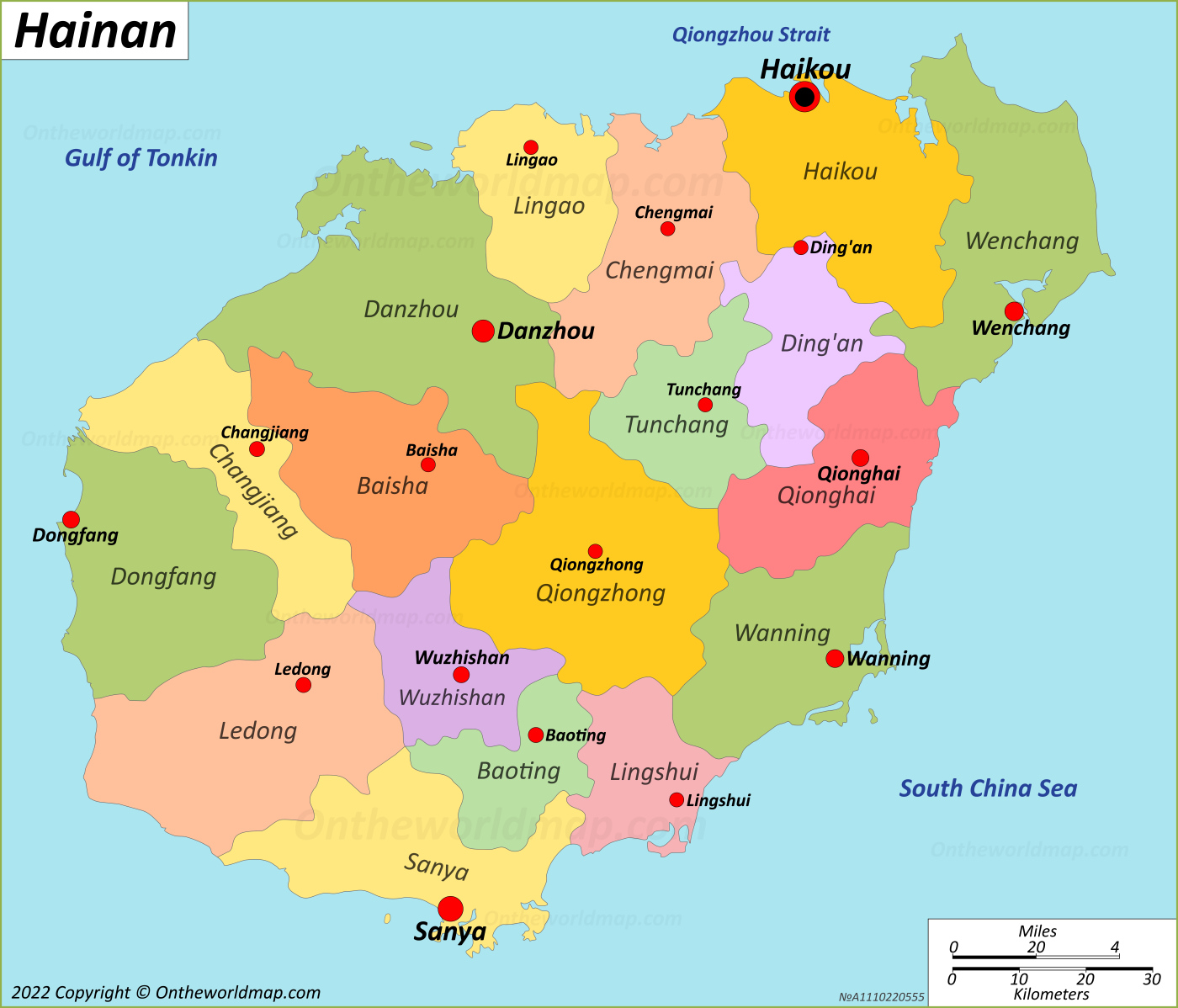 Hainan Map China Detailed Maps Of Hainan Island
