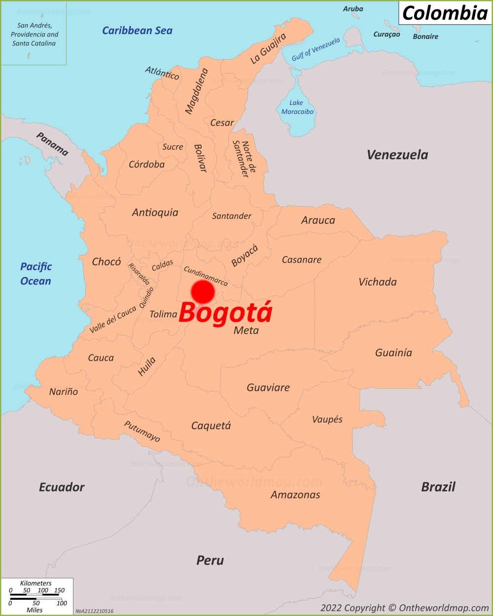 Mapa Colombia Bogota El Mapa De Colombia Con Las Provincias Bogota Images