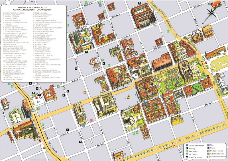 Bogota Map | Colombia | Detailed Maps of Bogotá