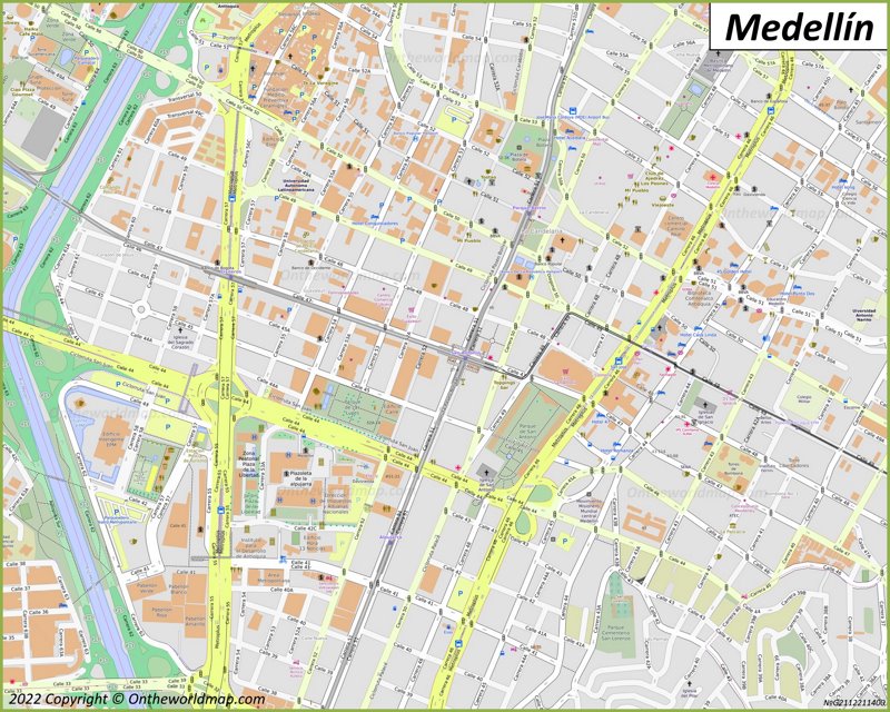 Mapa de Medellín Colombia Mapas Detallados de Medellín